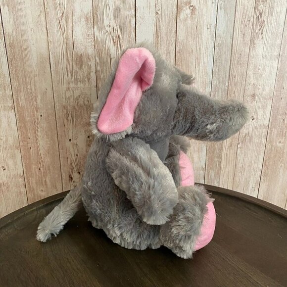Kelly Toy 2017 Elephant Plush Soft Stuffed Cuddly Animal Gray & Pink 11'' - Picture 3 of 10